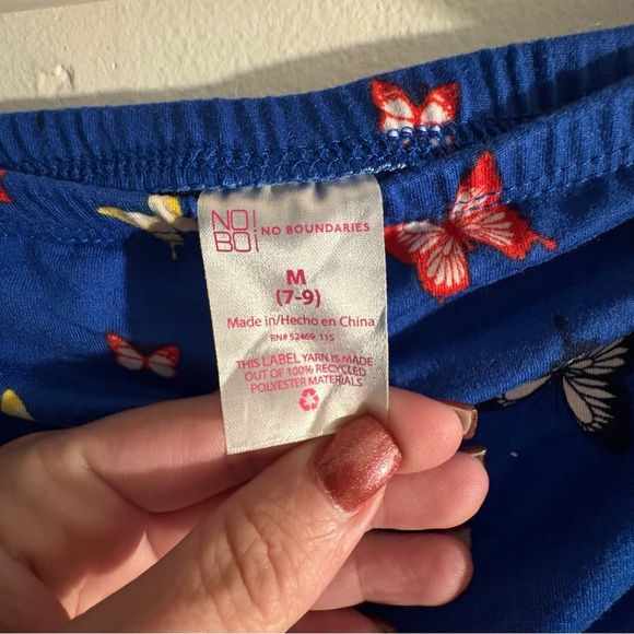 NWOT Butterfly Print Blue Tube Top size Medium - Picture 3 of 11